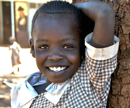 Kenyan child smiling